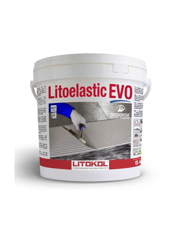 Adeziv Epoxidic Litokol Litoelastic Evo 10 kg - bicomponent pentru lastre și mozaic - Sicis, Vetrite, Bisazza, Tecnografica