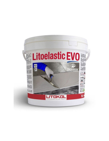 Adeziv Epoxidic Litokol Litoelastic Evo 10 kg - bicomponent pentru lastre și mozaic - Sicis, Vetrite, Bisazza, Tecnografica