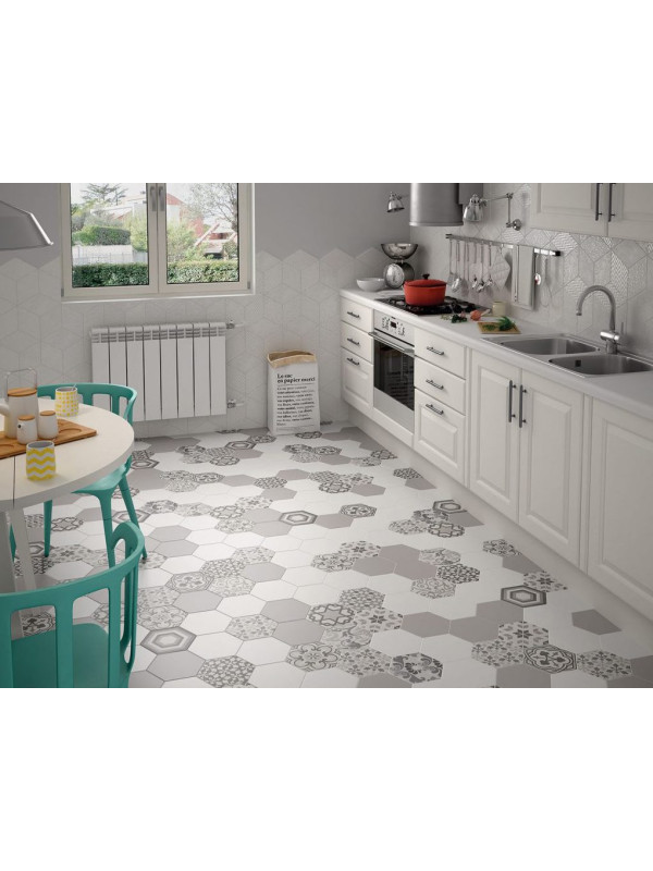 Gresie Faianta Hexagonala HEXATILE Harmony Patchwork