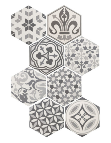 Gresie Faianta Hexagonala HEXATILE Harmony Patchwork