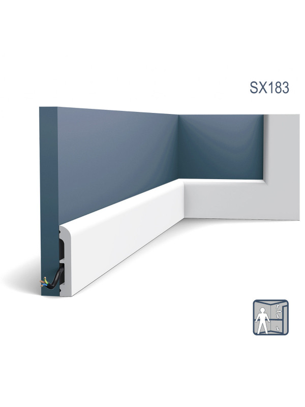 Plinta SX183 - 200 x 7.5 x 1.3 cm
