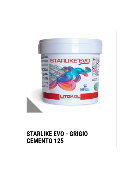 Chit de rosturi epoxidic Starlike Evo 125 Grigio Cemento - galeata 2.5 kg