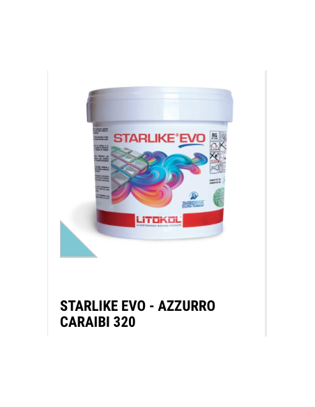 Chit de rosturi epoxidic Starlike Evo 320 Azzurro Caraibi - galeata 2.5 kg