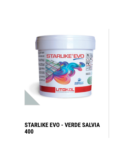 Chit de rosturi epoxidic Starlike Evo 400 Verde Salvia - galeata 2.5 kg