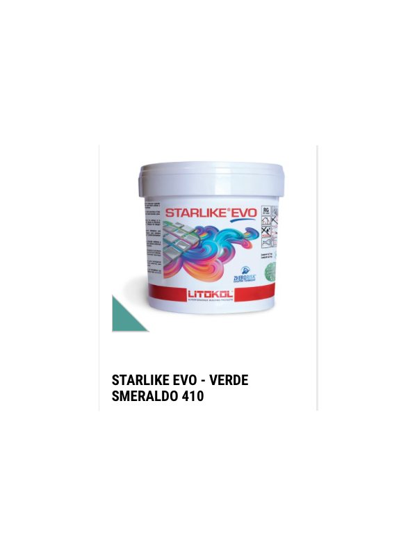 Chit de rosturi epoxidic Starlike Evo 410 Verde Smeraldo - galeata 2.5 kg