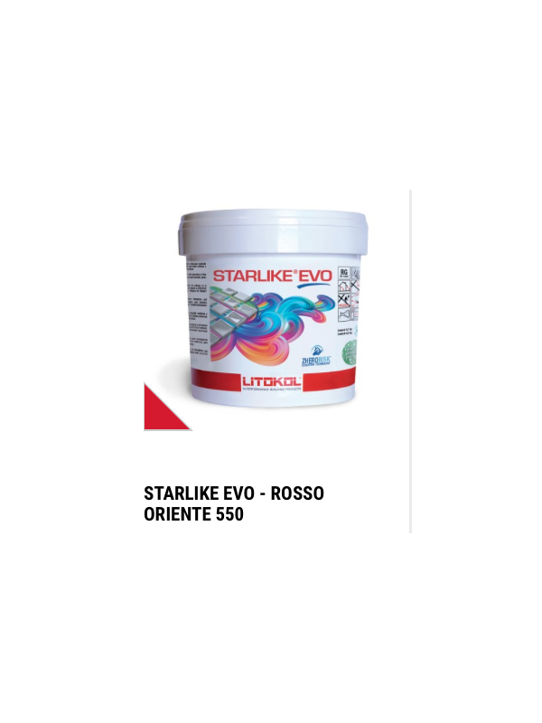Chit de rosturi epoxidic Starlike Evo 550 Rosso Oriente - galeata 2.5 kg