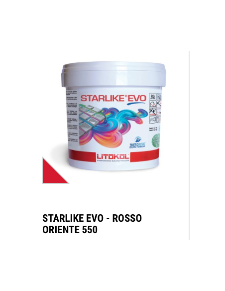 Chit de rosturi epoxidic Starlike Evo 550 Rosso Oriente - galeata 2.5 kg