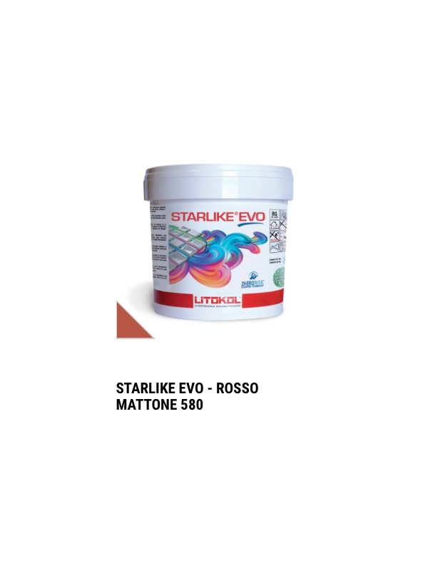 Chit de rosturi epoxidic Starlike Evo 580 Rosso Mattone - galeata 2.5 kg