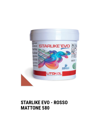Chit de rosturi epoxidic Starlike Evo 580 Rosso Mattone - galeata 2.5 kg