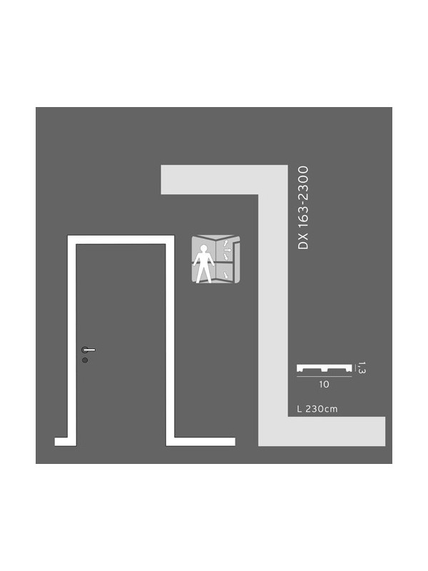 Plinta SX163- 200 x 10.2 x 1.3 cm