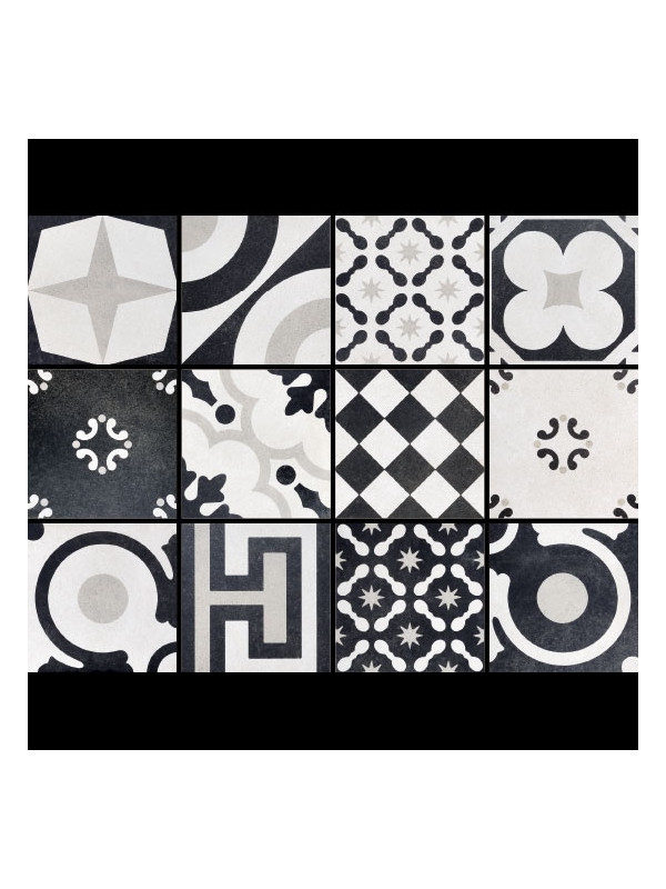 Gresie Faianta Cementine Black&White by Silvia Stanzani