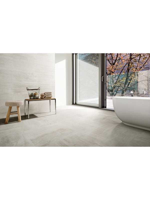 Gresie Travertin Rev White