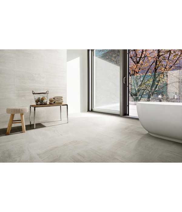 Gresie Travertin Rev White