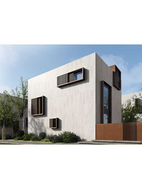 Gresie Travertin Rev White