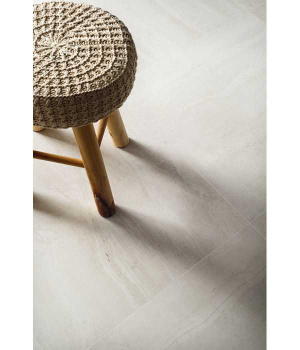 Gresie Travertin Rev White