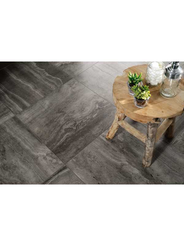 Gresie Travertin Rev Black 30x60 cm