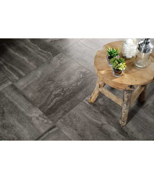 Gresie Travertin Rev Black 30x60 cm