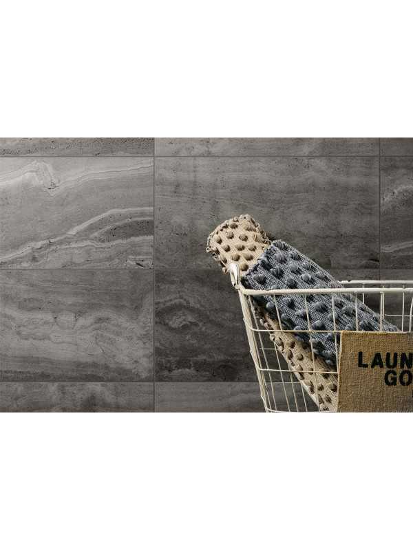 Gresie Travertin Rev Black 30x60 cm
