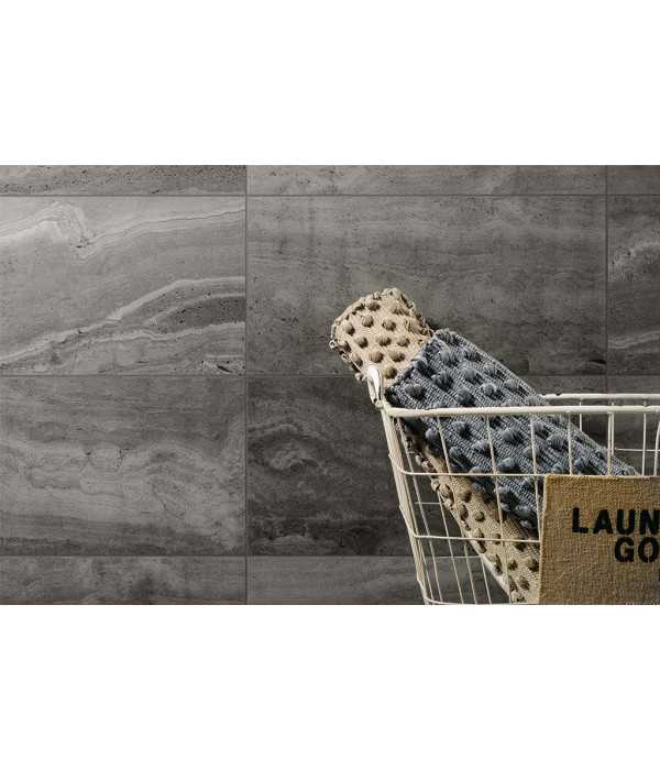 Gresie Travertin Rev Black 30x60 cm