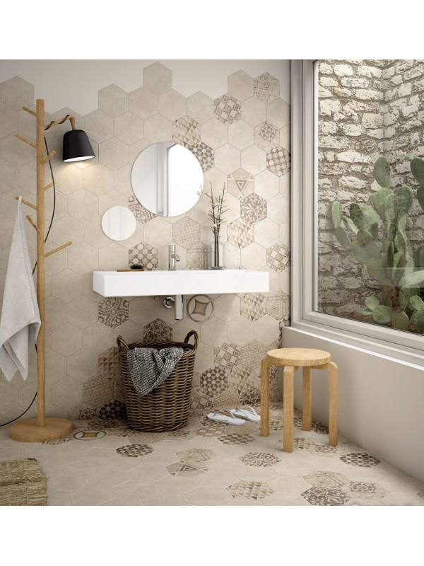 Gresie Hexagonala Hexatile Cement