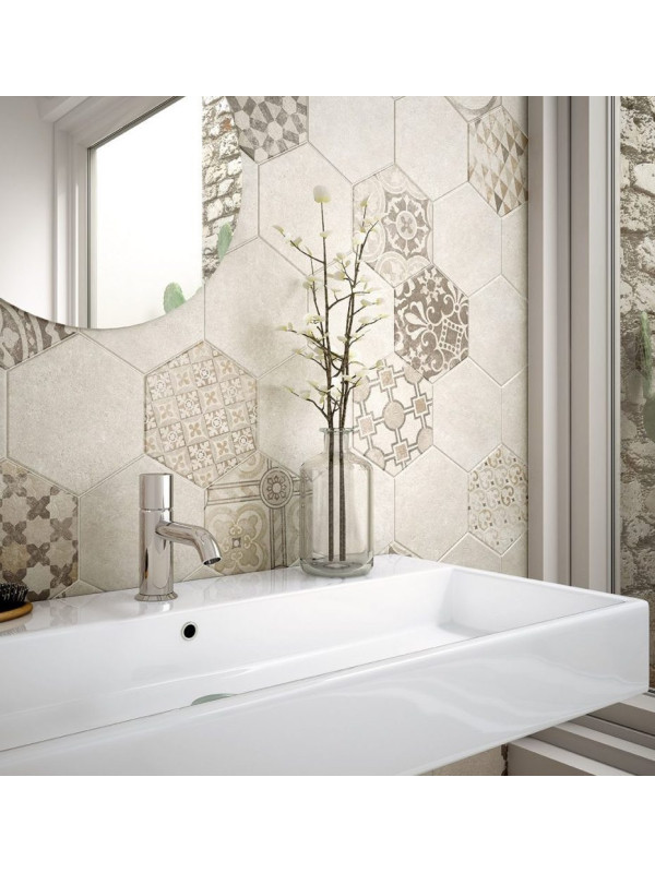 Gresie Hexagonala Hexatile Cement