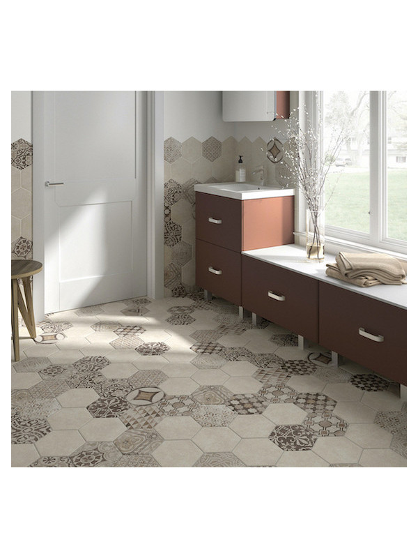 Gresie Hexagonala Hexatile Cement