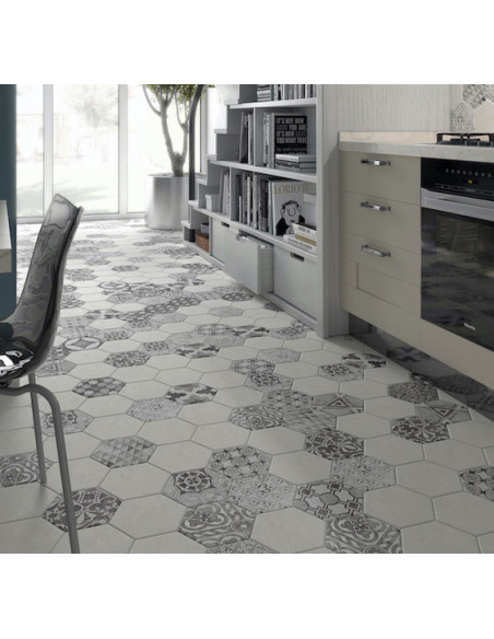 Gresie Hexagonala Hexatile Cement