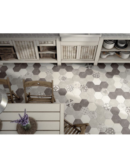 Gresie Hexagonala Hexatile Cement