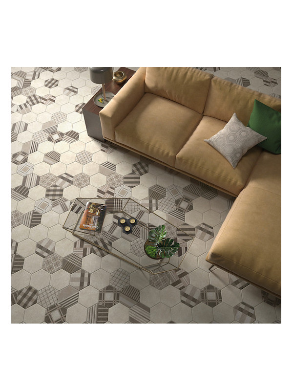 Gresie Hexagonala Hexatile Cement