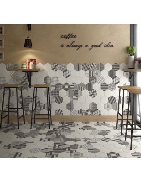 Gresie Hexagonala Hexatile Cement