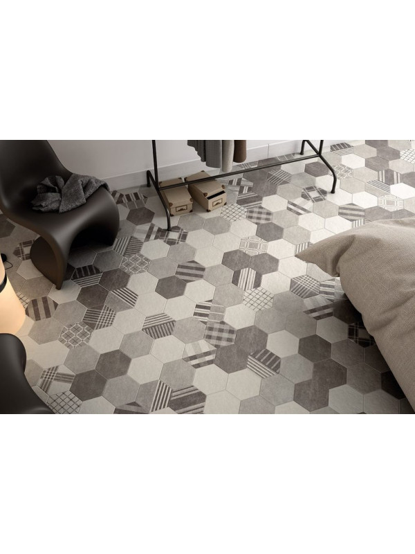 Gresie Hexagonala Hexatile Cement