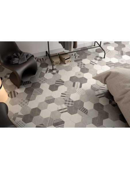 Gresie Hexagonala Hexatile Cement