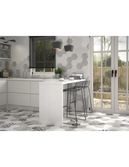 Gresie Hexagonala Hexatile Cement