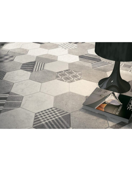 Gresie Hexagonala Hexatile Cement