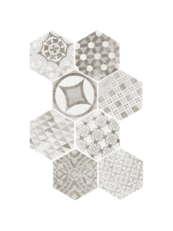 Gresie Hexagonala Hexatile Cement