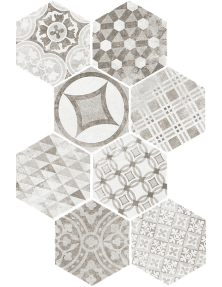 Gresie Hexagonala Hexatile Cement