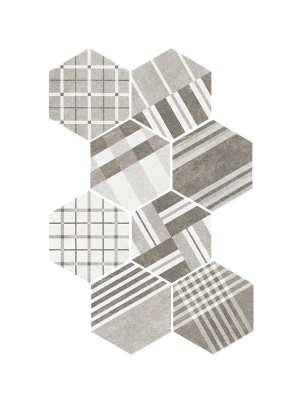 Gresie Hexagonala Hexatile Cement