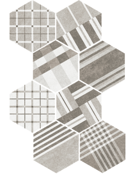 Gresie Hexagonala Hexatile Cement