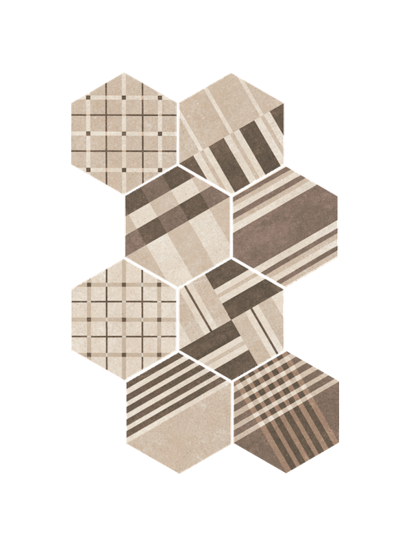 Gresie Hexagonala Hexatile Cement