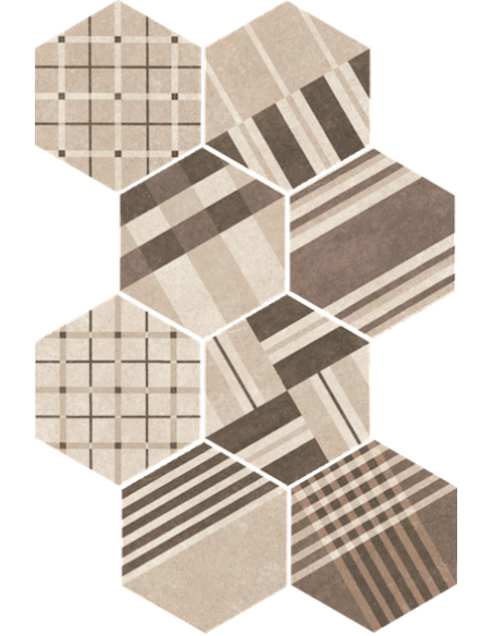 Gresie Hexagonala Hexatile Cement