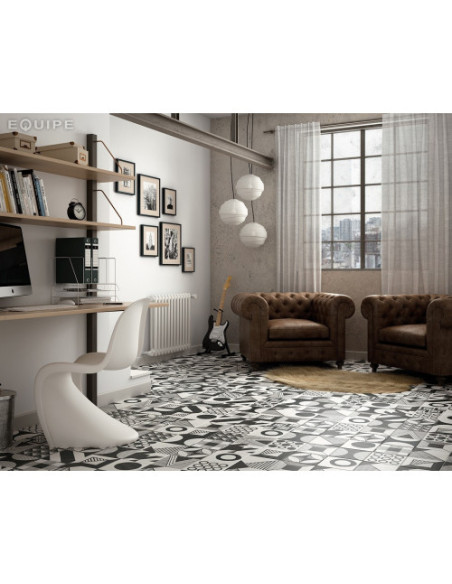 Gresie Faianta Caprice Deco B&W