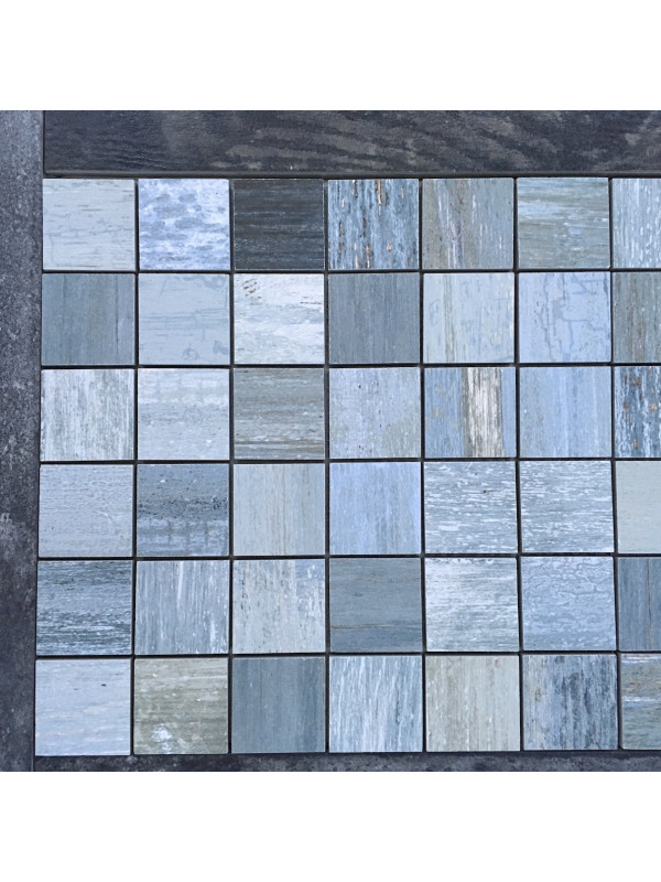 Mozaic Ceramic Painted Blue