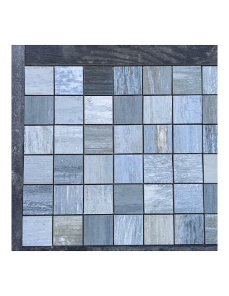 Mozaic Ceramic Painted Blue