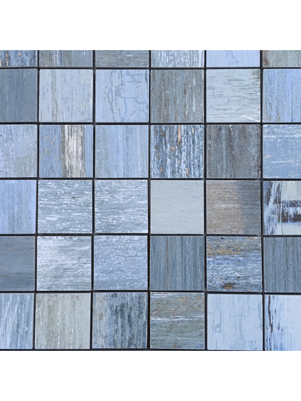 Mozaic Ceramic Painted Blue