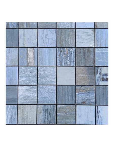 Mozaic Ceramic Painted Blue