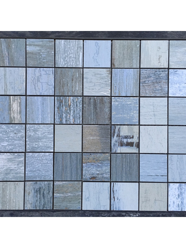 Mozaic Ceramic Painted Blue