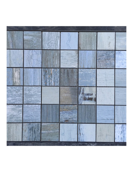 Mozaic Ceramic Painted Blue