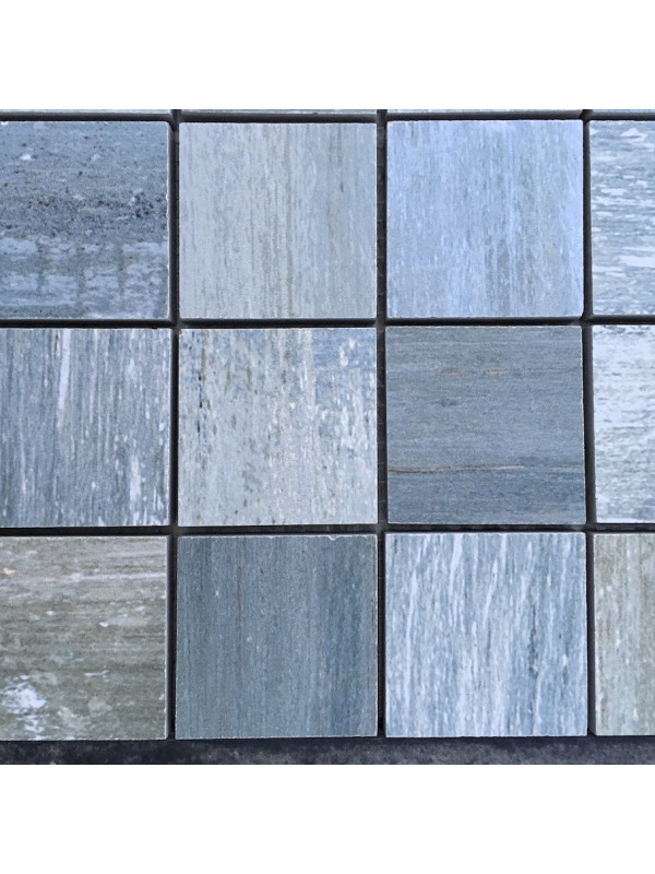 Mozaic Ceramic Painted Blue