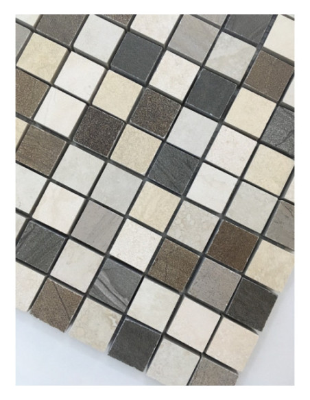 Mozaic Ceramic Claystone Alabaster 2.3x2.3 cm