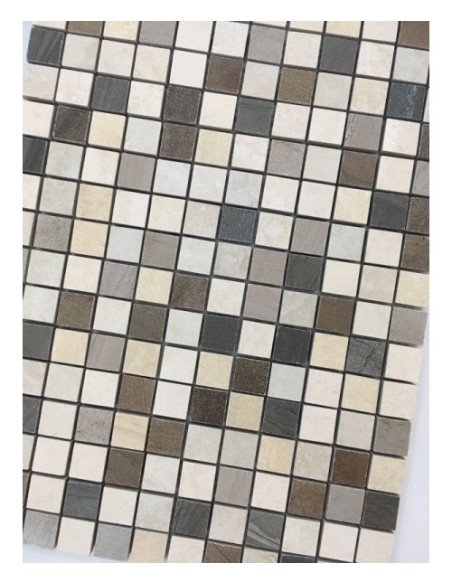 Mozaic Ceramic Claystone Alabaster 2.3x2.3 cm